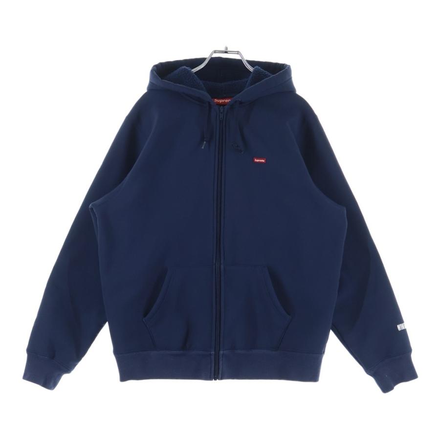 シュプリームスモールボックスロゴ入りジップパーカーポリエステルウィンドストッパー Supreme（シュプリーム） 18AW スモールボックスロゴ ウィンド