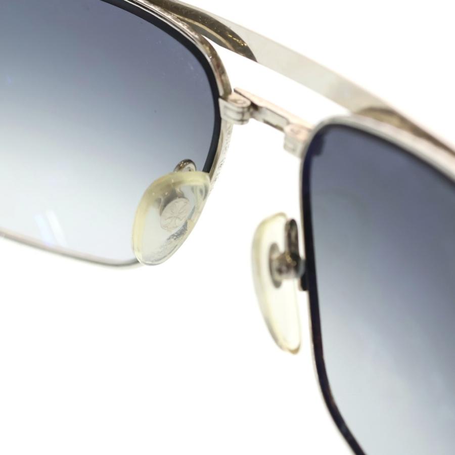 CHROME HEARTS クロムハーツ BAIT ダガーテンプル ティアドロップ ツーブリッジ カラーレンズ サングラス アイウェア メガネ シルバー/ブラック CHROME HEARTS（クロムハーツ） BAIT ダガーテンプル ティアドロップ