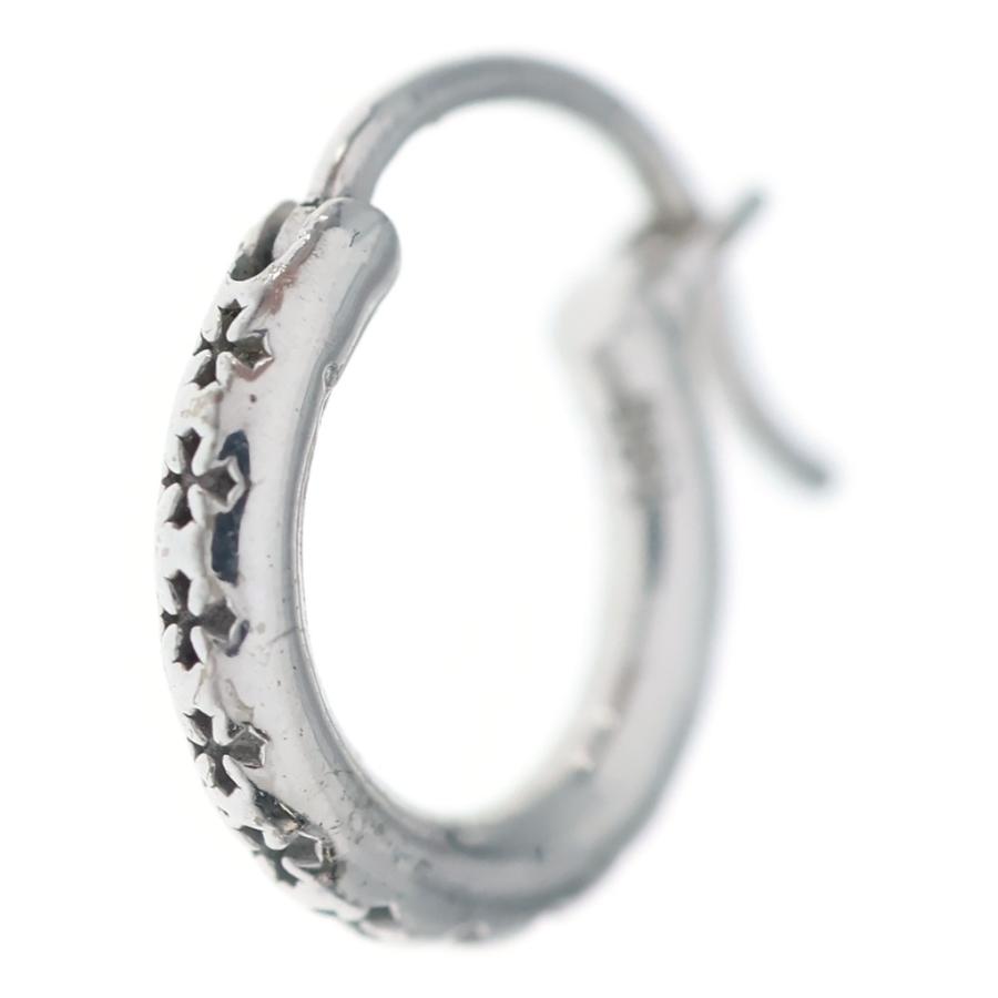 CHROME HEARTS クロムハーツ 18K HOOP TFL SML フープピアス WG ホワイトゴールド CHROME HEARTS（クロムハーツ） 18K HOOP TFL SML フープピアス WG