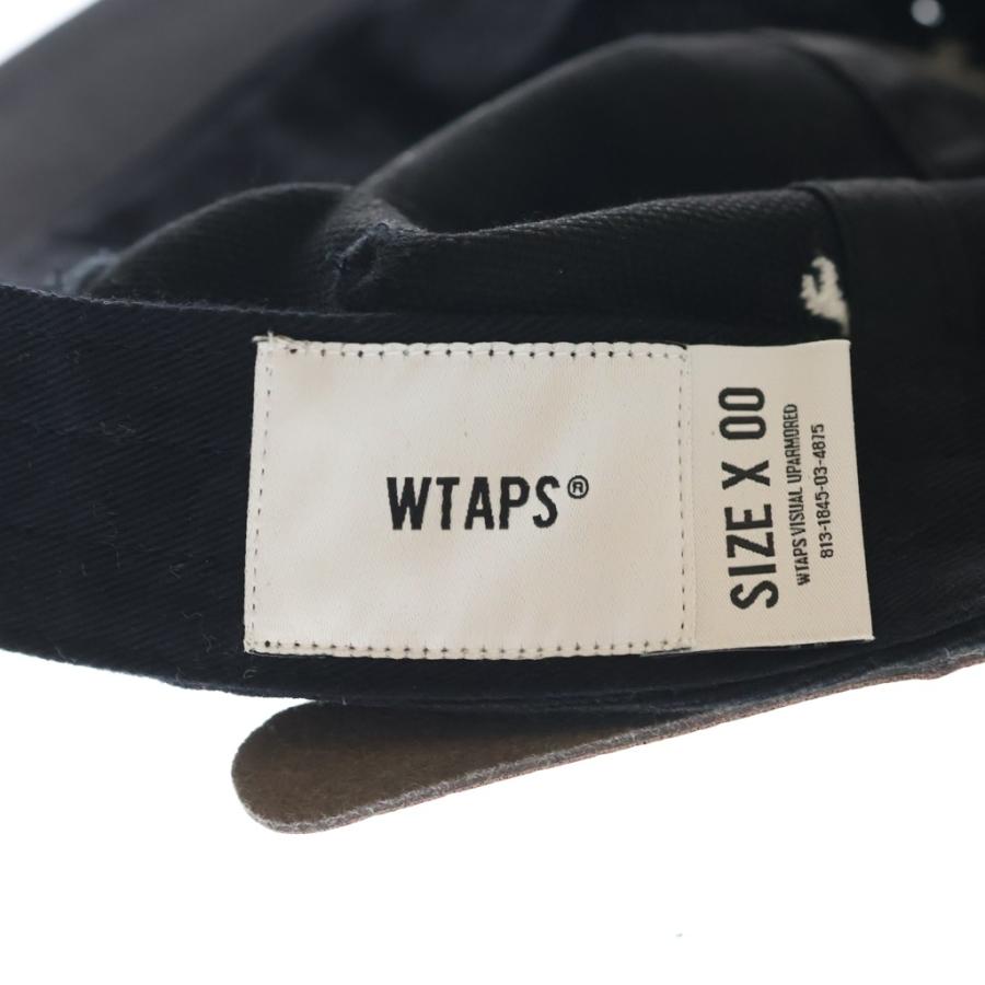 WTAPS ダブルタップス 22SS CAP CROSSBONE ロゴパッチ クロスボーン刺繍 5パネルキャップ 帽子 ブラック 221HDT-HT02 WTAPS（ダブルタップス） 22SS CAP CROSSBONE ロゴパッチ クロスボーン