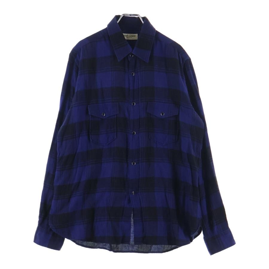 SAINT LAURENT PARIS サンローランパリ 17AW コットン フランネル