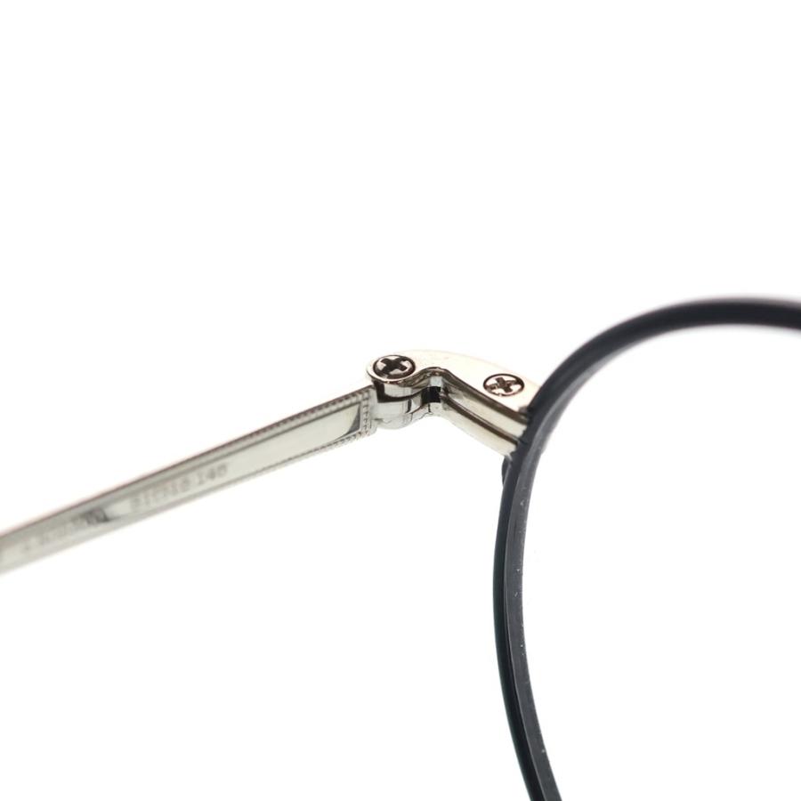 EYEVAN アイヴァン 7285 MODEL139 ティアドロップフレーム クリアレンズ サングラス メガネ ブラック/シルバー EYEVAN アイヴァン 7285 MODEL139 ティアドロップフレーム クリア