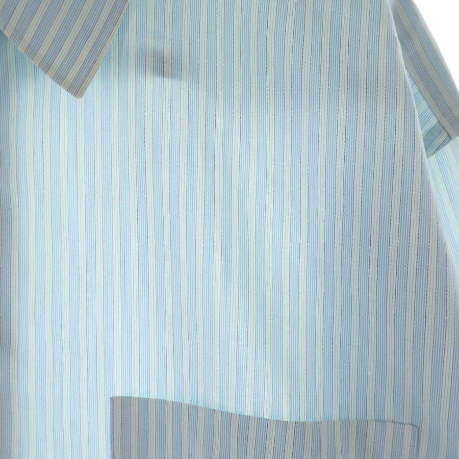 AURALEE（オーラリー） 23SS FINX POLYESTER STRIPE SHIRT フィンクス