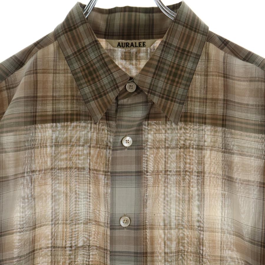 AURALEE（オーラリー） 21AW WOOL RECYCLED POLYESTER CLOTH SHIRTS