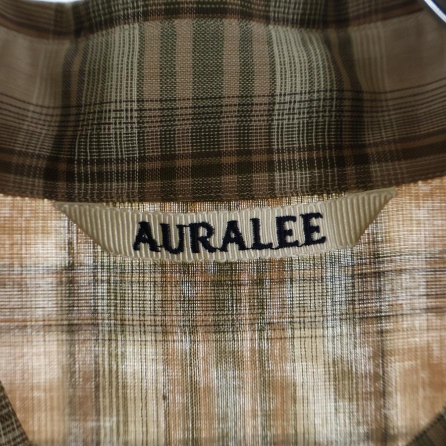 AURALEE（オーラリー） 21AW WOOL RECYCLED POLYESTER CLOTH SHIRTS