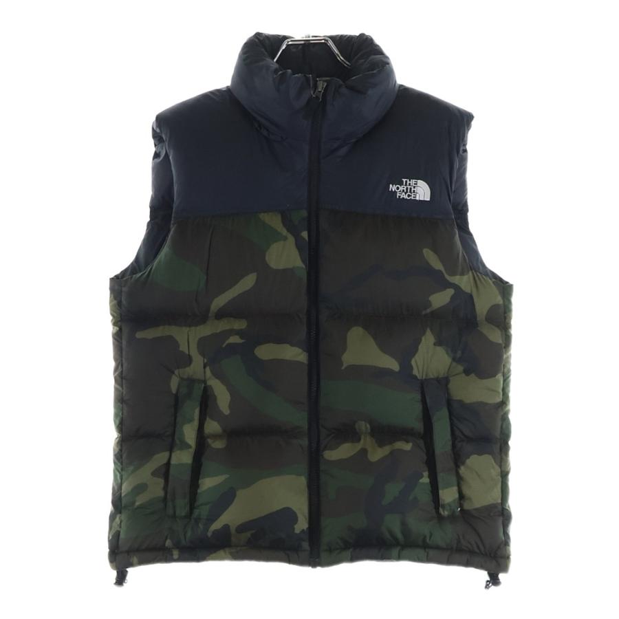 THE NORTH FACE ザノースフェイス NV NUPTSE VEST ヌプシ カモフラ ダウンベスト カーキ/ブラック ND91409 THE NORTH FACE（ザ ノースフェイス） NV NUPTSE VEST ヌプシ カモフラ