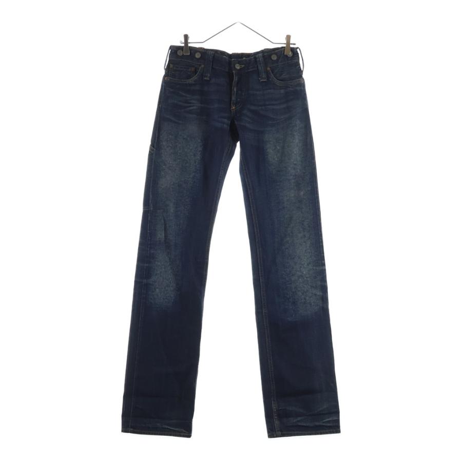 RRL ダブルアールエル BUCKLE BACK DENIM PANT USA製 サスペンダーボタン付き バックルバック デニムパンツ ジーンズ インディゴ RRL ダブルアールエル BUCKLE BACK DENIM PANT USA製 サスペンダー