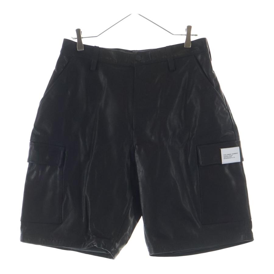 NEIGHBORHOOD ネイバーフッド 26SS LEATHER CARGO SHORT PANTS レザー カーゴショートパンツ ハーフパンツ ショーツ ブラック 261SZNH-PTM01 NEIGHBORHOOD（ネイバーフッド） 26SS LEATHER CARGO SHORT PANTS