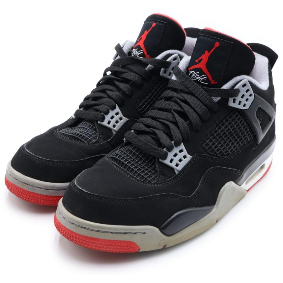 NIKE ナイキ AIR JORDAN 4 RETRO BRED エアジョーダンレトロ4ブレッド ハイカットスニーカー ブラック 308497-060 NIKE（ナイキ） AIR JORDAN 4 RETRO BRED エアジョーダン レトロ