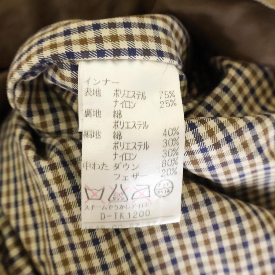 Aquascutum（アクアスキュータム） チェック柄ダウンライナー付き