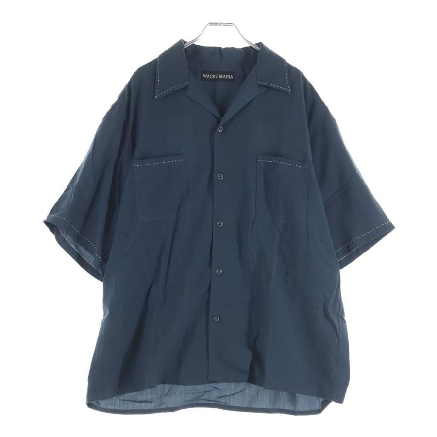 WACKO MARIA ワコマリア 25SS 50'S OPEN COLLAR SHIRT S/S TYPE-4 フィフティーズ 半袖 オープンカラーシャツ ネイビー 25SS-WMS-OC17 WACKO MARIA（ワコマリア） 25SS 50'S OPEN COLLAR SHIRT S/S TYPE-4