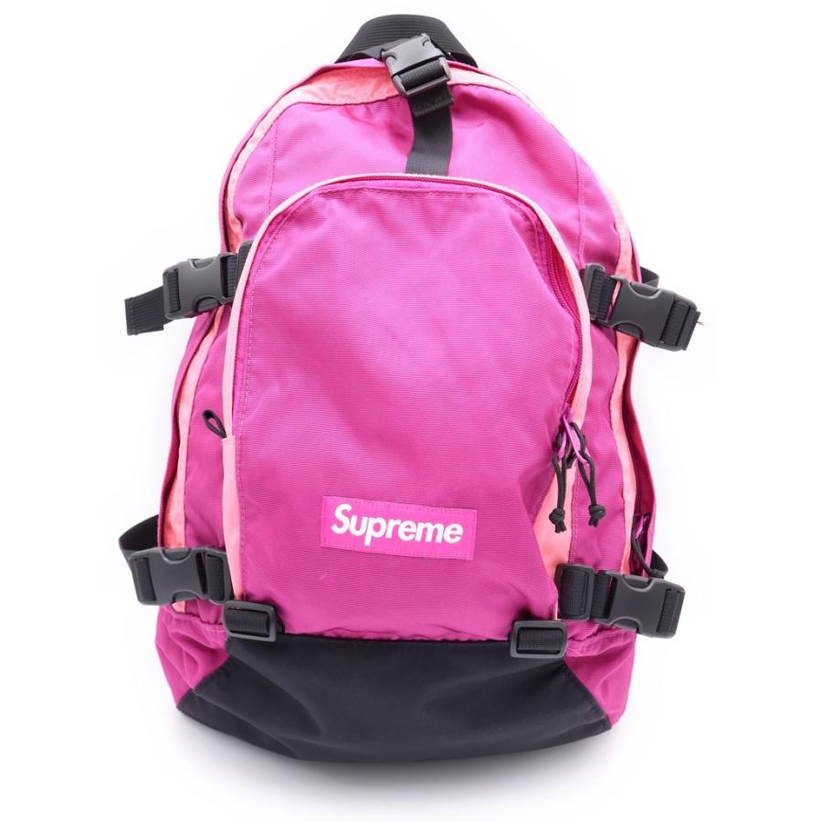 SUPREME シュプリーム 19AW Back Pack フロントボックスロゴ バックパック リュックサック ピンク Supreme（シュプリーム） 19AW Back Pack フロントボックスロゴ バック