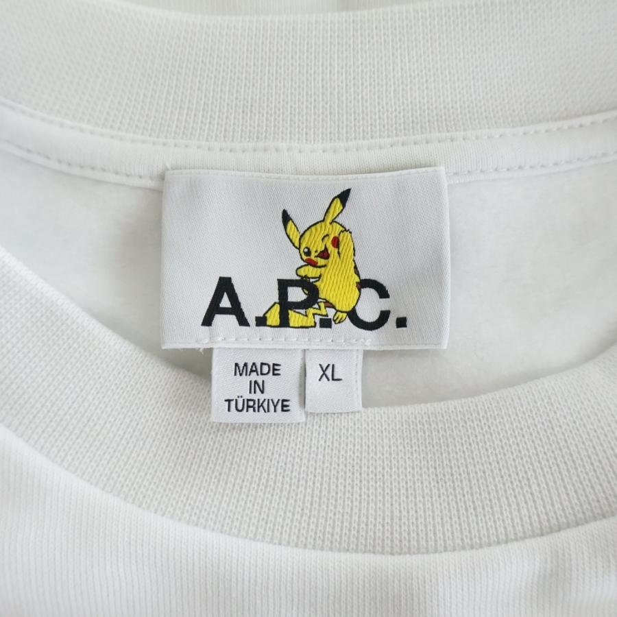 アーペーセー ×POKEMON L/S CREWNECK SWEAT SHIRT ポケモン フロントロゴプリント クルーネックスウェットトレーナー 24242-1-90062