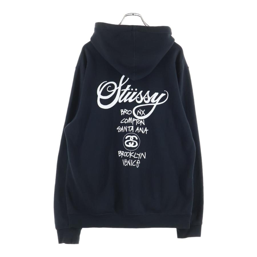 STUSSY（ステューシー） WORLD TOUR HOODIE ワールドツアー 両面