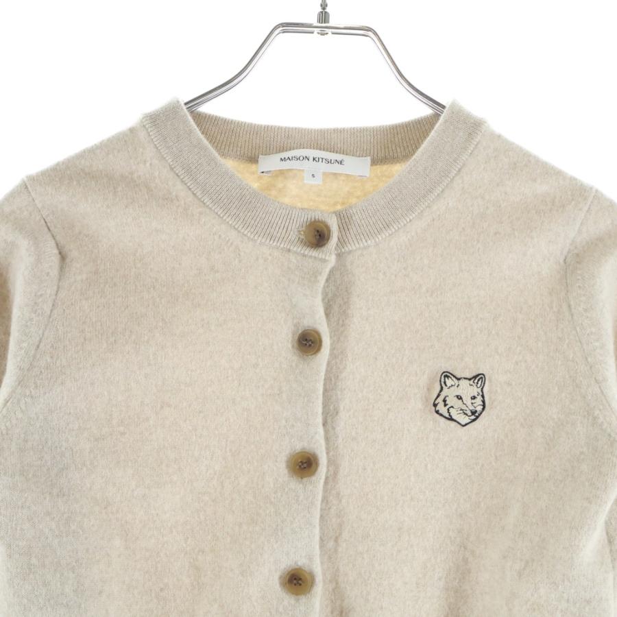 メゾンキツネ　BOLD FOX HEAD PATCH メリノカーディガン MAISON KITSUNE（メゾン キツネ） BOLD FOX HEAD ボールドフォックス