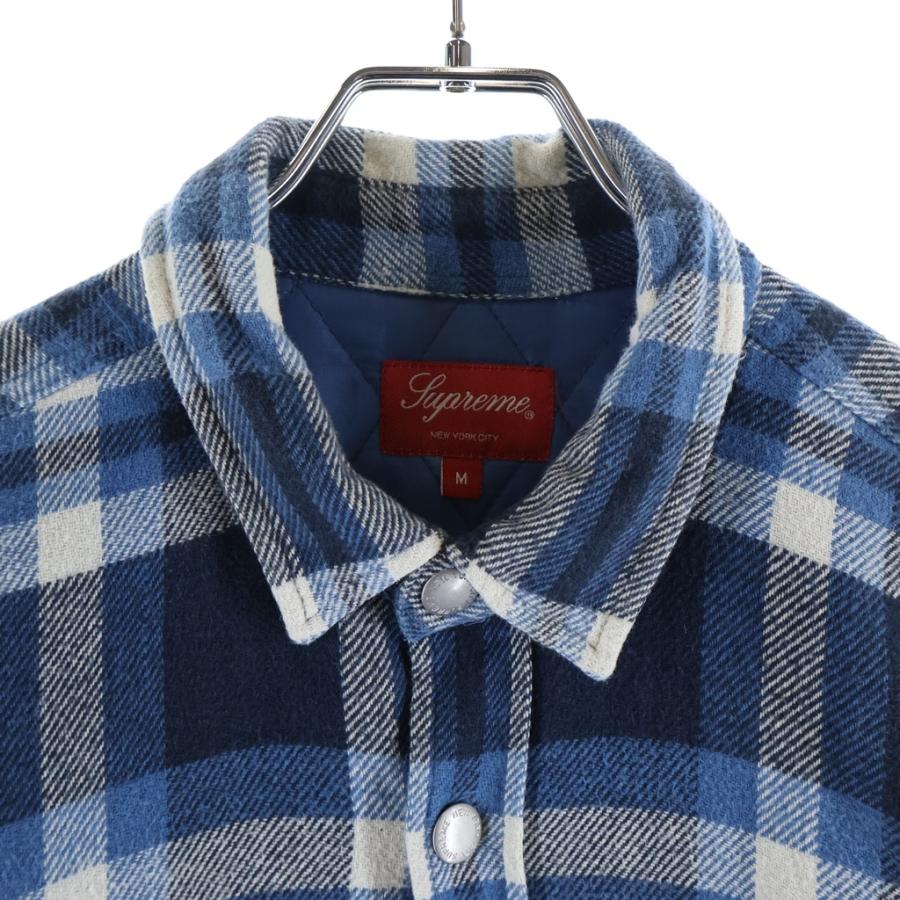 Supreme（シュプリーム） 17AW Quilted Arc Logo Flannel Shirt