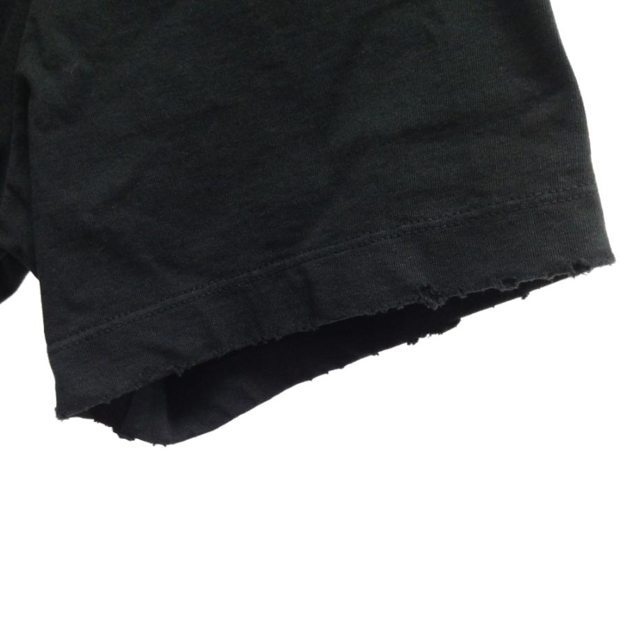 ダブレット 22SS AOYAMA ROCK T‐SHIRT 青山ロック プリント 半袖Tシャツ カットソー ブラック