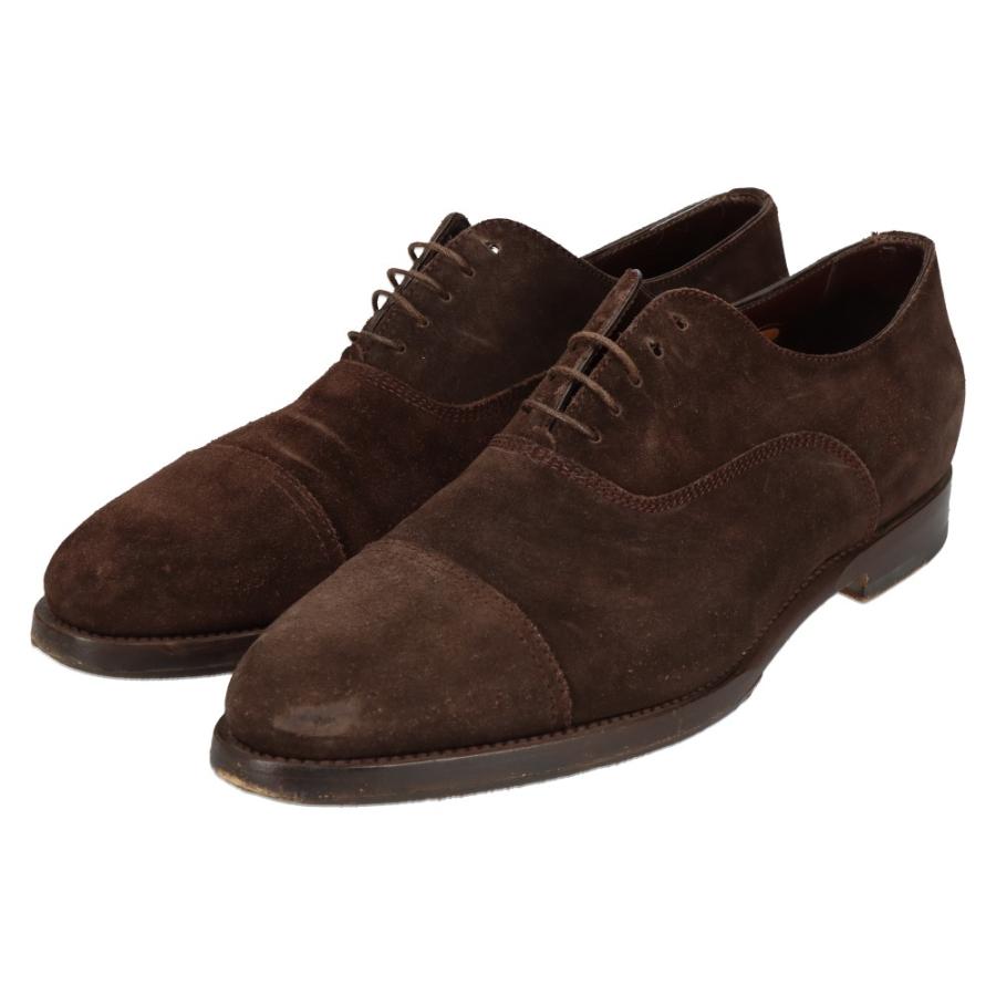 SANTONI Santoni サント―ニ スエードレザー ドレスシューズ ブラウン 