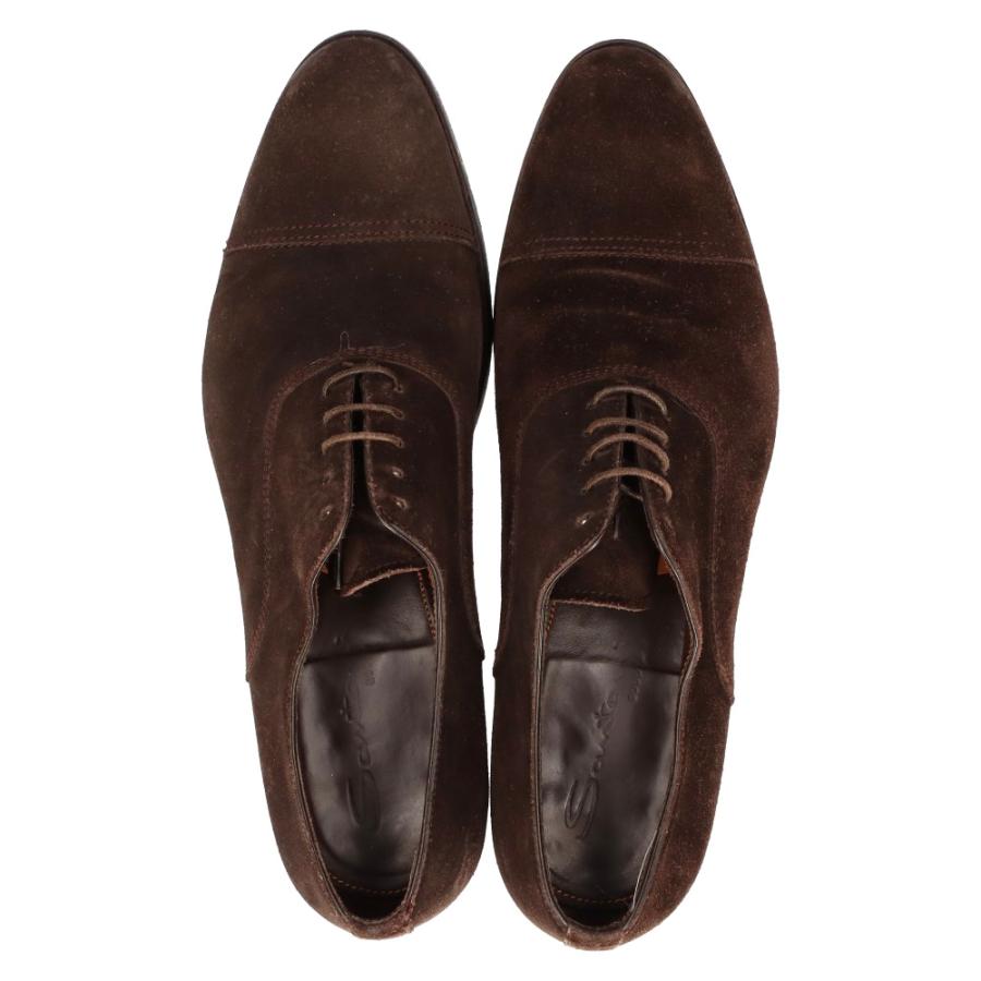 Santoni サント―ニ スエードレザー ドレスシューズ ブラウン 