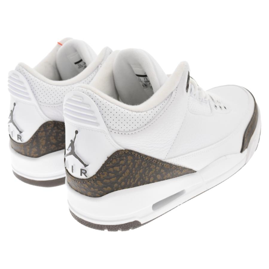 NIKE ナイキ AIR JORDAN 3 RETRO MOCHA エア ジョーダン 3 レトロ ローカットスニーカー ホワイト/ブラウン US8.5 136064-122｜shopbring｜04