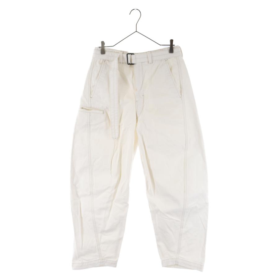 LEMAIRE ルメール ベルト ペインター デニム パンツ ホワイト : BRING 