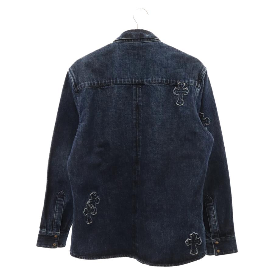 CHROME HEARTS クロムハーツ Loose Ends Denim Patch CH Shirt ルーズ 