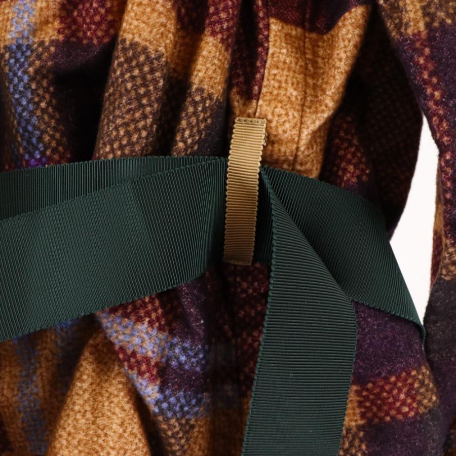sacai Sacai サカイ 18AW コットン チェック柄 レイヤード ドッキング 