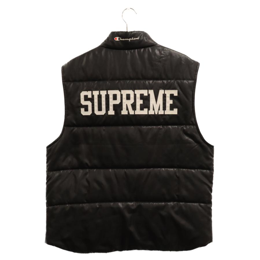 Supreme SUPREME シュプリーム 17SS×Champion PUFFY VEST チャンピオン 