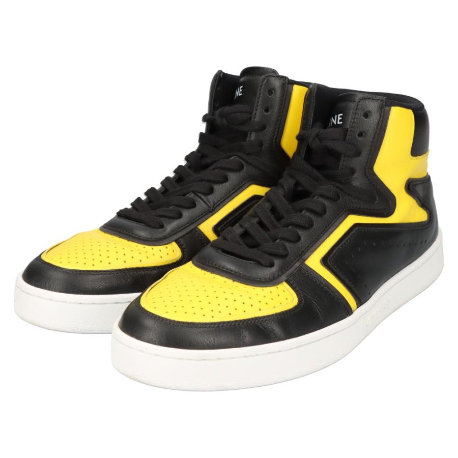 CELINE セリーヌ 21SS CT-01 ハイカットスニーカー イエロー CELINE セリーヌ 21SS CT-01 ハイカットスニーカー イエロー