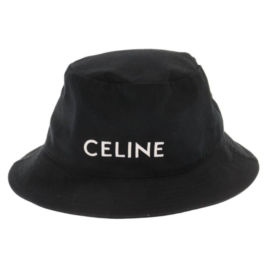 CELINE セリーヌ 23SS Logo Bucket Hat ロゴ刺繍バケットハット 