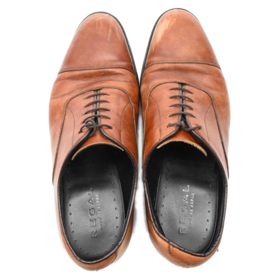 REGAL リーガル 11KR ストレートチップ レザーダービーシューズ