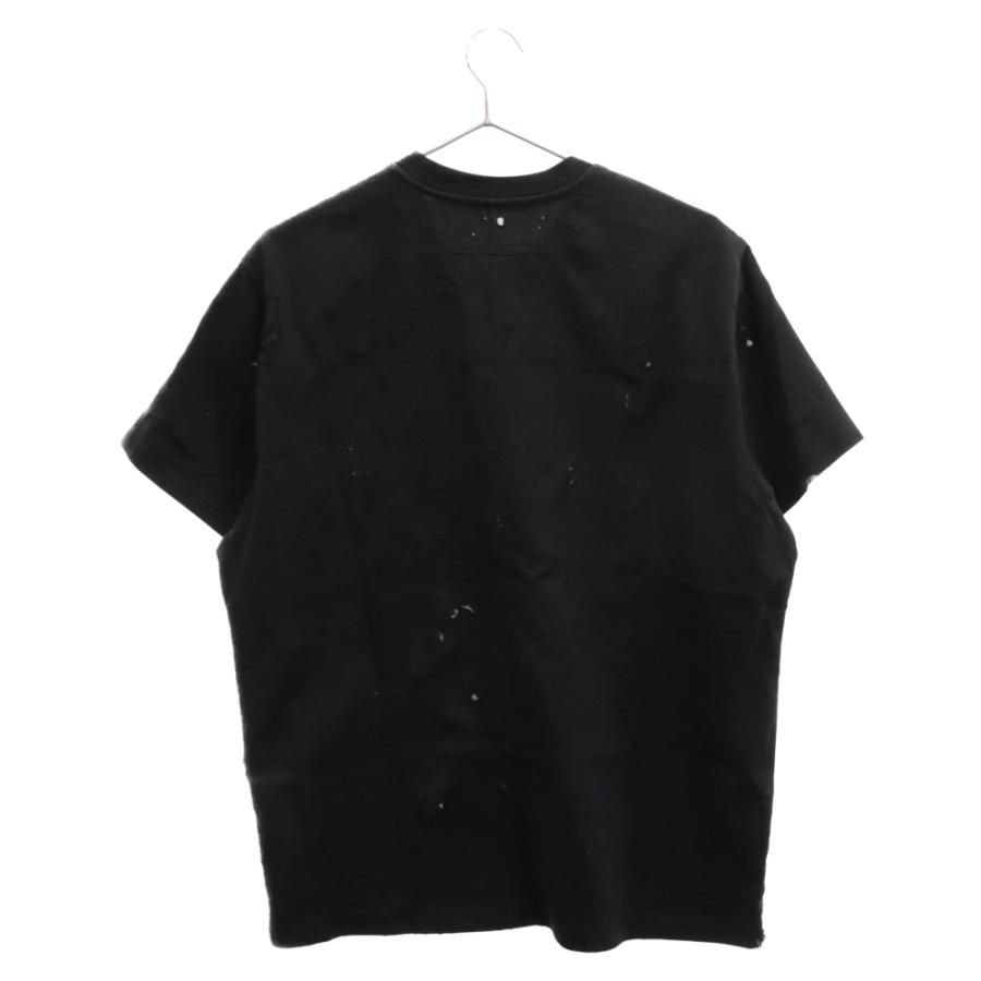 GIVENCHY ジバンシィ 19SS デストロイ 加工 ロゴ プリント 半袖 GIVENCHY ジバンシィ 19SS デストロイ 加工 ロゴ プリント 半袖