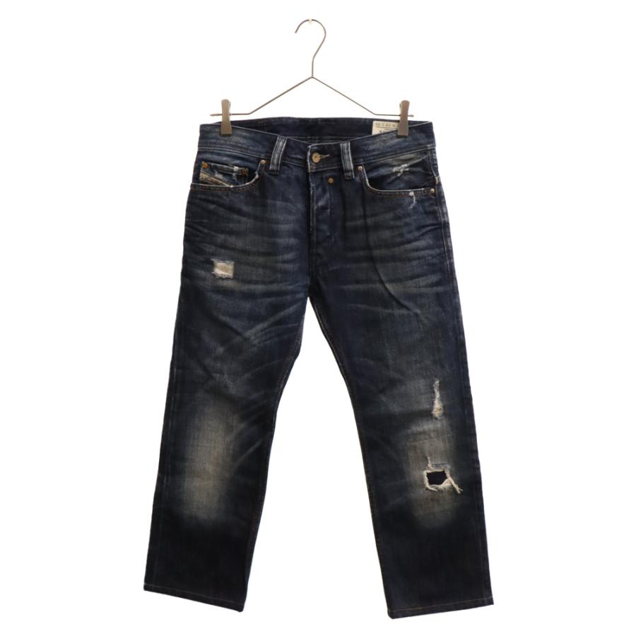 DIESEL ディーゼル SAFADO ダメージ加工 スリムフィットデニムパンツ 