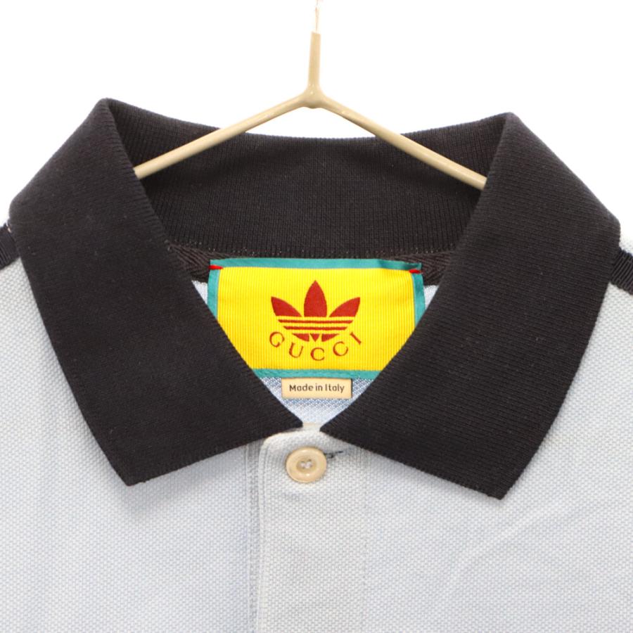 GUCCI（グッチ） グッチ×ADIDAS アディダス ロゴ刺繍 半袖ポロシャツ