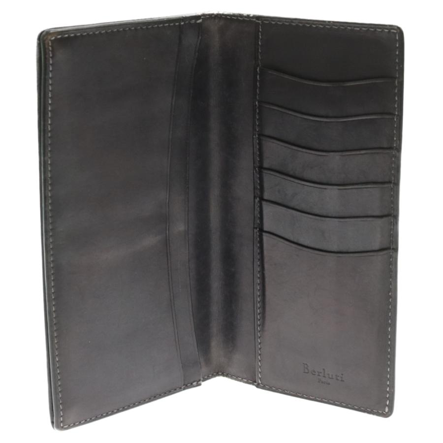 ベルルッティ カリグラフィ 二つ折り長財布 レザー ロングウォレット ブラウン Berluti（ベルルッティ） 二つ折り カリグラフィ レザーロング