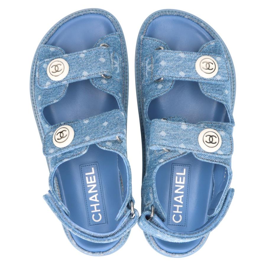 CHANEL シャネル G35927 ココマーク ドットロゴブリーチ ベルクロ 