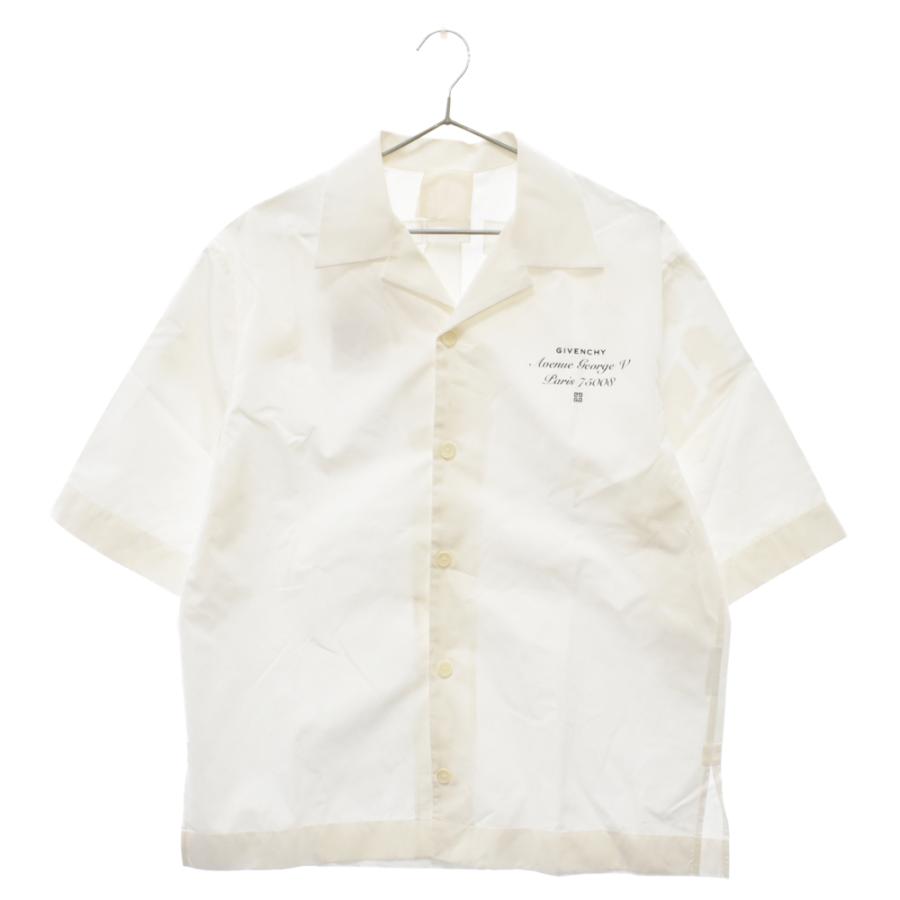 GIVENCHY ジバンシィ バックワッペンロゴプリントデザイン ポプリン 
