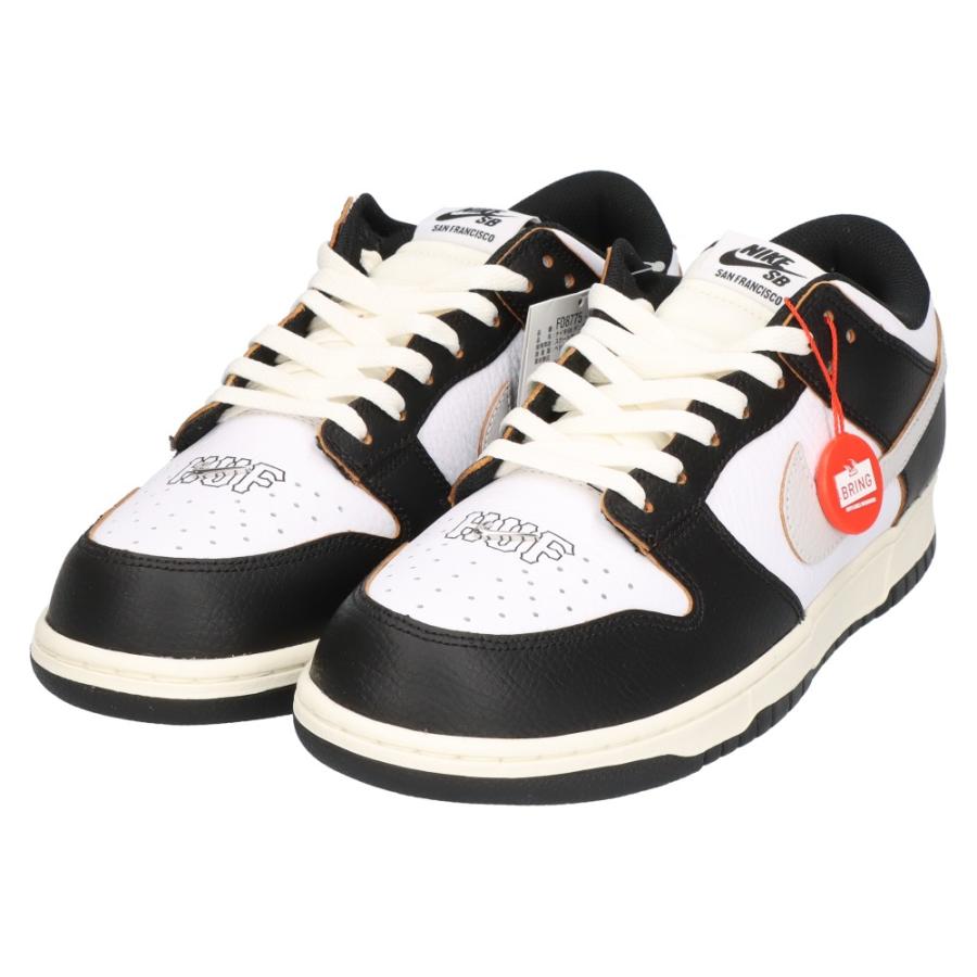 NIKE SB ナイキエスビー × HUF DUNK LOW OG QS New York ハフ ダンク ローカットスニーカー ブラック/ホワイト FD8775‐001 US9.5/27.5cm Nike SB NIKE ナイキエスビー×HUF DUNK LOW OG QS New York ハフ