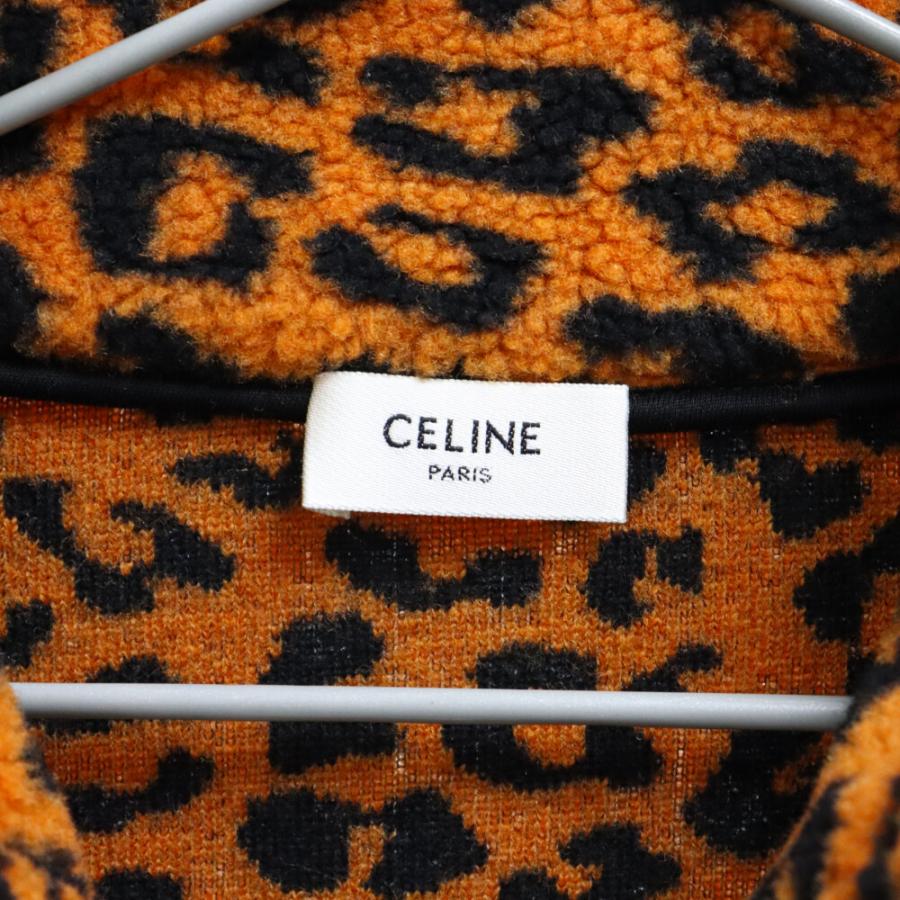 CELINE セリーヌ 21SS レオパード 総柄 フリース ジップアップ CELINE セリーヌ 21SS レオパード 総柄 フリース ジップアップ