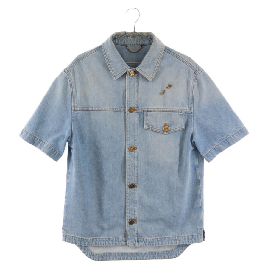 LOUIS VUITTON ルイヴィトン 21AW DNA DENIM S/S SHIRT デニムショート 