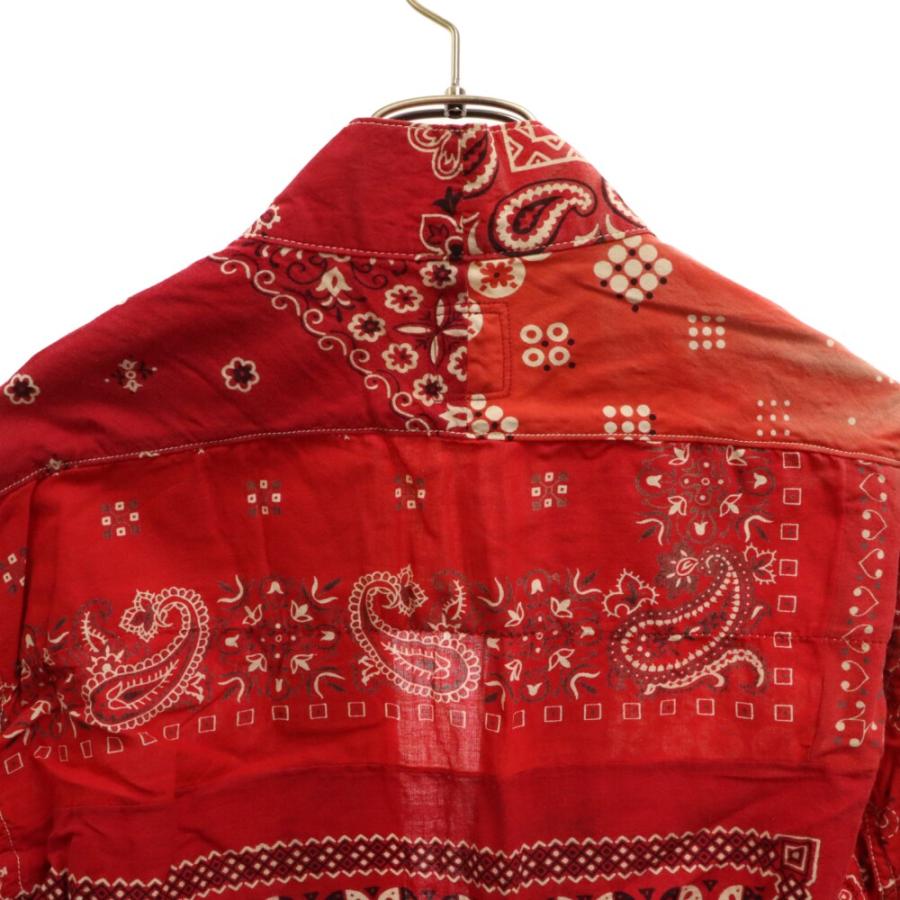 VISVIM ヴィスヴィム 14SS ICT BANDANA LHAMO SHIRT 羽織 ラモシャツ バンダナ柄 レッド 0212905011004｜shopbring｜03