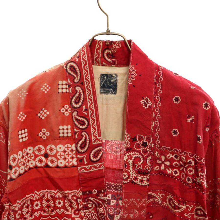 VISVIM ヴィスヴィム 14SS ICT BANDANA LHAMO SHIRT 羽織 ラモシャツ バンダナ柄 レッド 0212905011004｜shopbring｜05