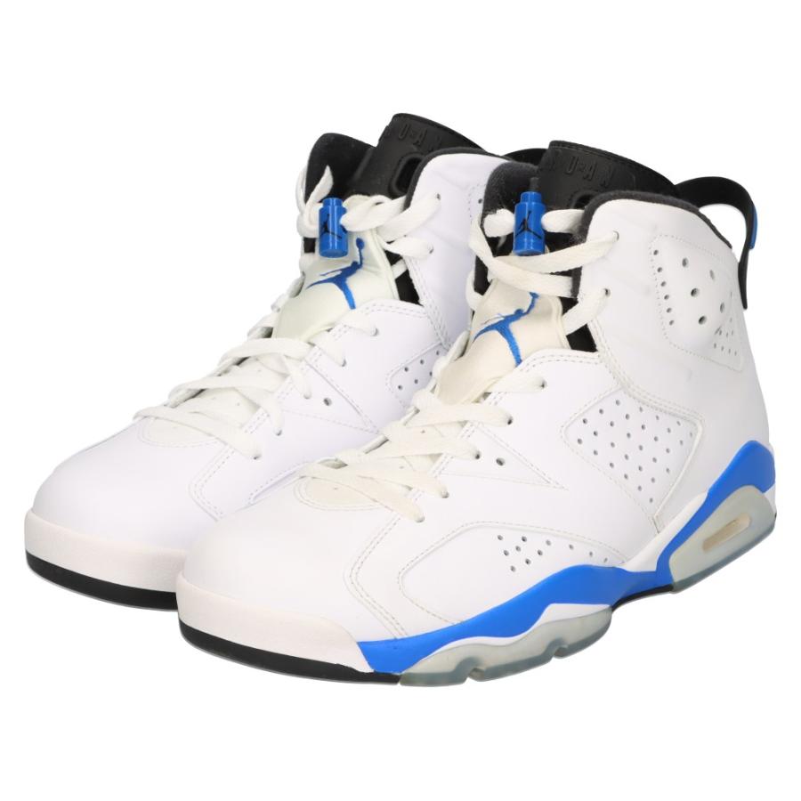 ナイキ AIR JORDAN 6 RETRO SPORT BLUE 384664-107 エアジョーダン6 スポーツブルー ハイカットスニーカー ホワイト/ブルー US10.5/28.5cm｜shopbring｜03