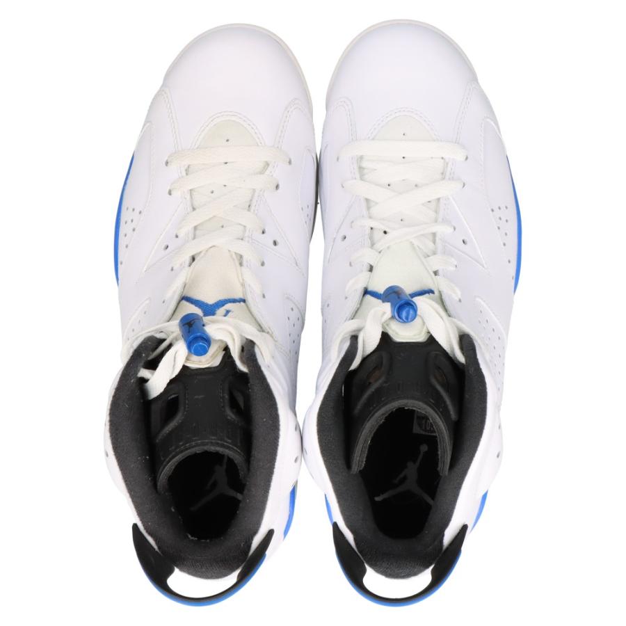 ナイキ AIR JORDAN 6 RETRO SPORT BLUE 384664-107 エアジョーダン6 スポーツブルー ハイカットスニーカー ホワイト/ブルー US10.5/28.5cm｜shopbring｜05