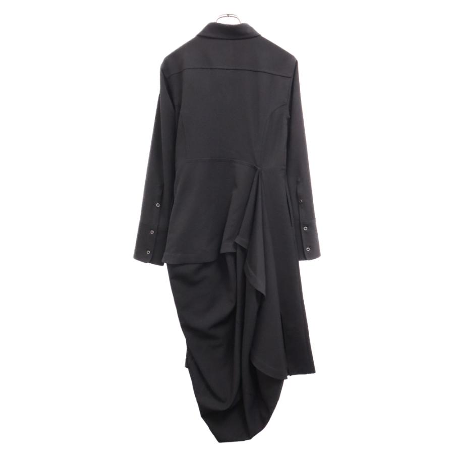 MIHARAYASUHIRO ミハラヤスヒロ Circle logo-patch flared shirt dress