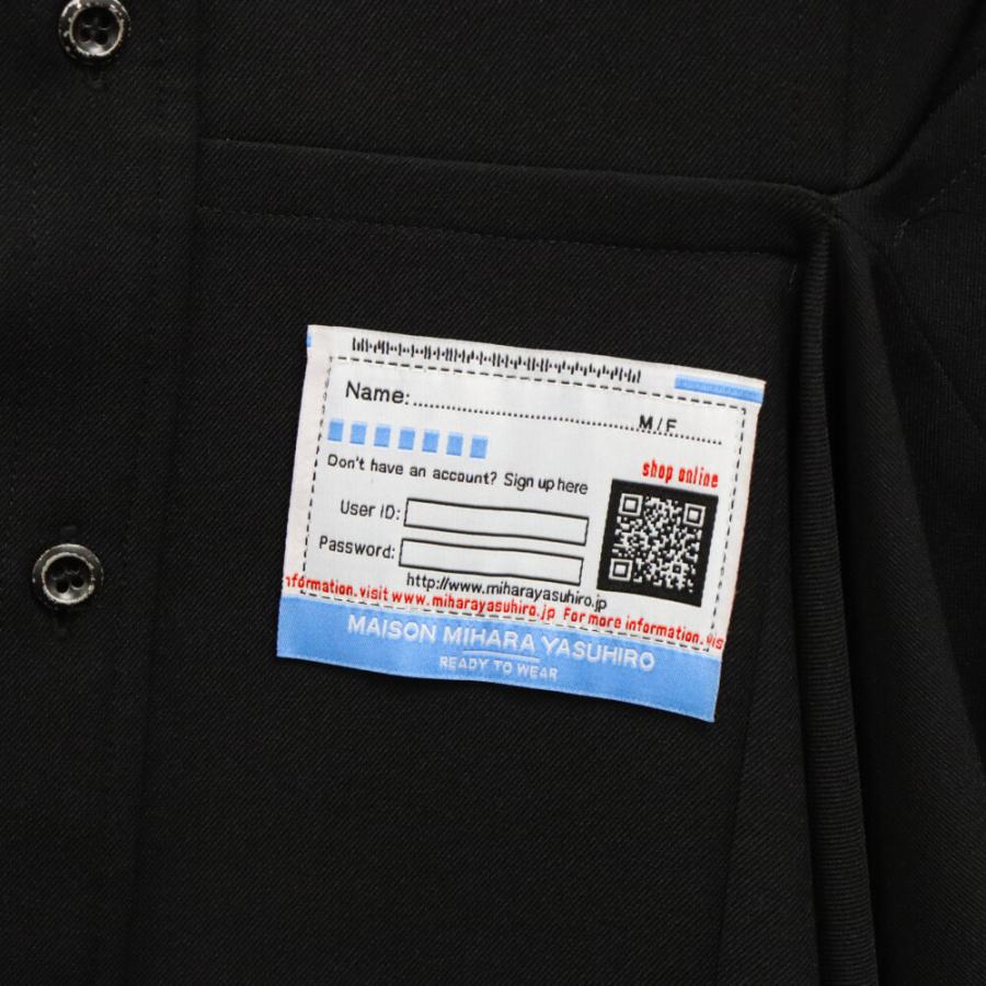 MIHARAYASUHIRO ミハラヤスヒロ Circle logo-patch flared shirt dress