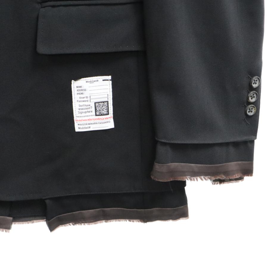 MIHARAYASUHIRO ミハラヤスヒロ 23AW T/W Back Satin Blazer サテン