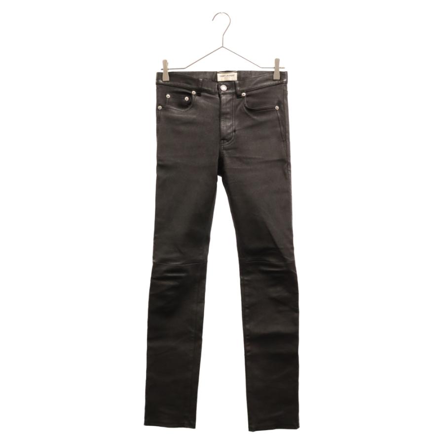 サンローランパリ長ズボン SAINT LAURENT PARIS サンローランパリ ラムレザー スキニーロング