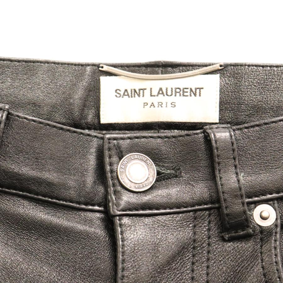 SAINT LAURENT PARIS サンローランパリ ラムレザー スキニーロング