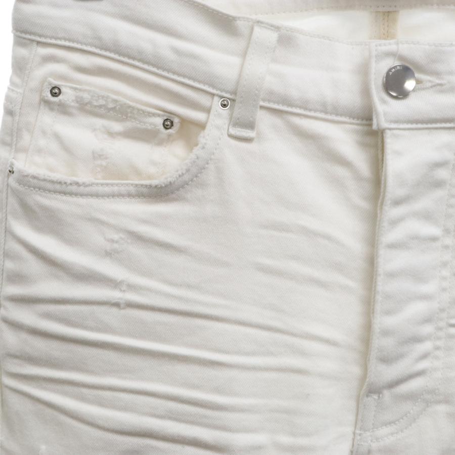 【最安値】【美品】AMIRI MX1 アミリ ホワイト スキニーデニム AMIRI（アミリ） MX1 バンダナダメージスキニーパンツ ホワイト